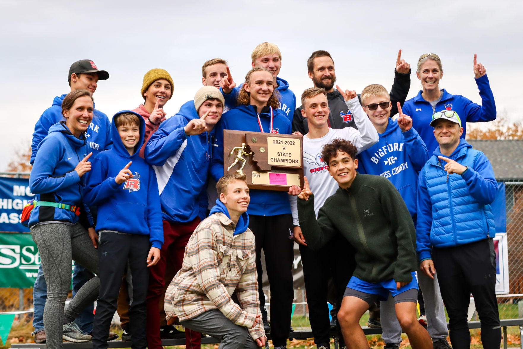 Class B boys champions - Bigfork Vikings
